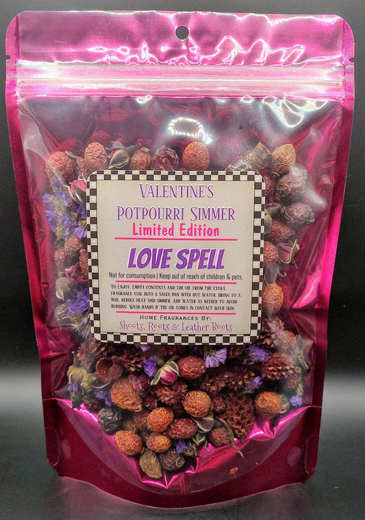 Valentine's Day Simmer Pot Potpourri- Love Spell 4 oz