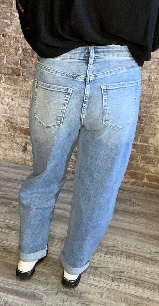 Vervet High Rise Barrel Jeans