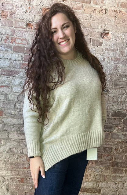 Curvy Oversized Sweater ~ Stone