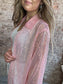 Sweet Sheer Button Up ~ Blush Pink