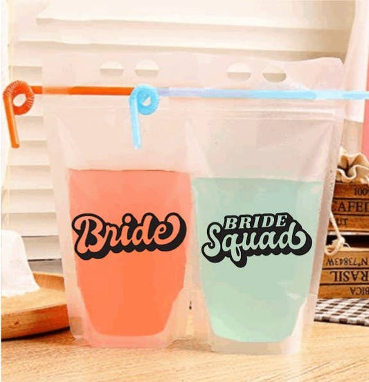 Adult Drink Pouch ~ Bride