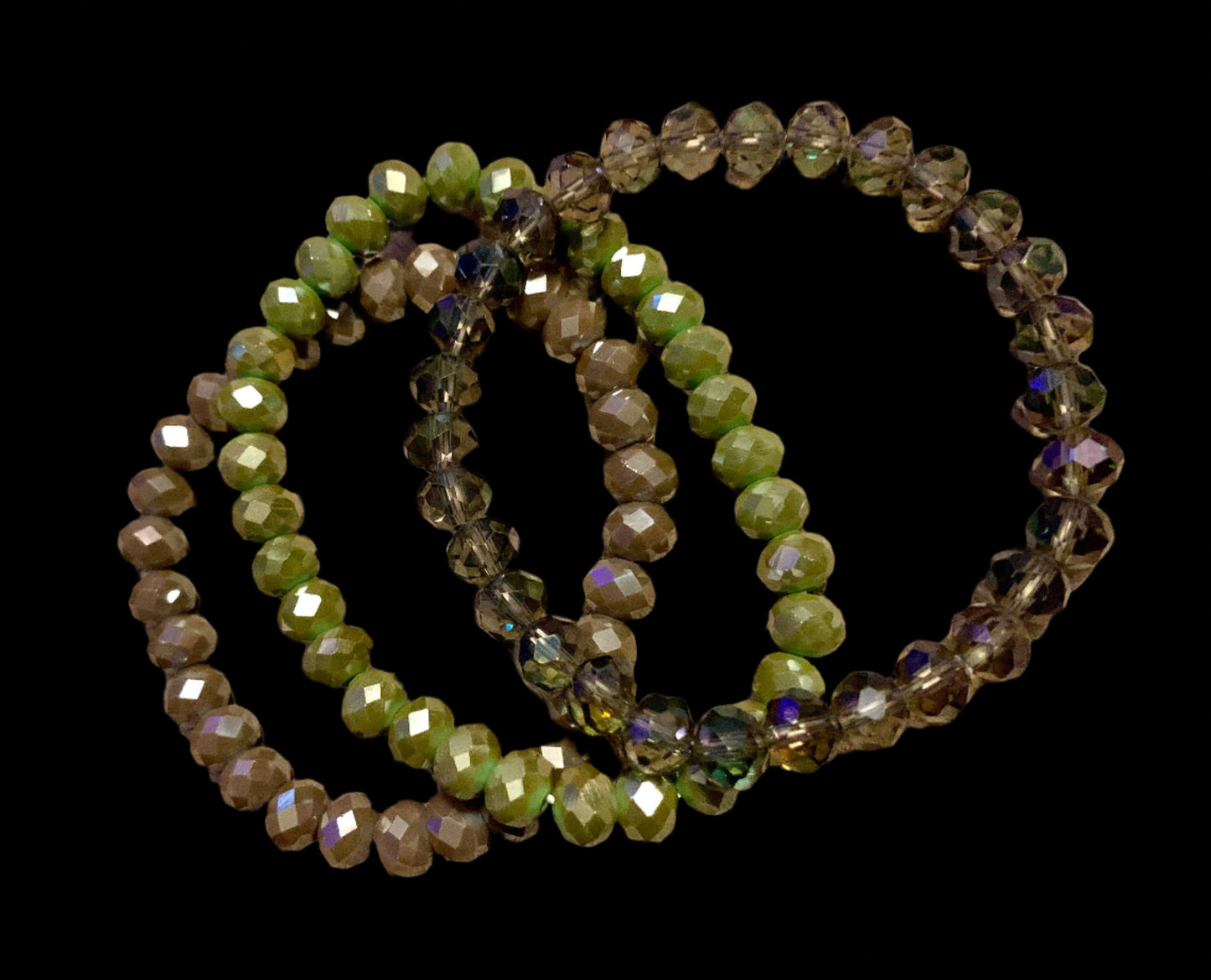 3pc Bracelet Set ~ Olive