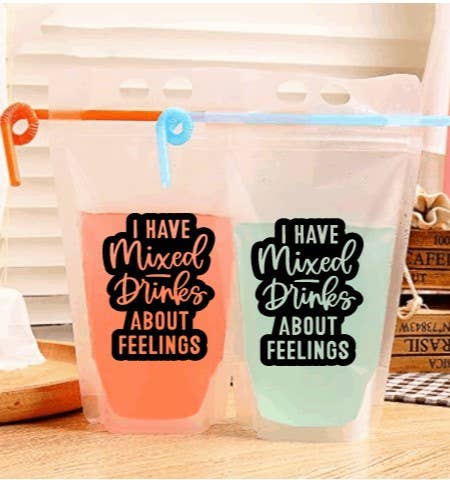 Adult Drink Pouch ~ Mixed Drinks About Feelings