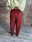 Mineral Wash Corduroy Cropped Pants ~ Rust