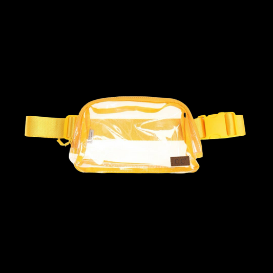 Clear Belt Bag ~ Gold