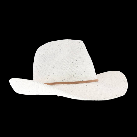 CC Sequin Cowboy Hat ~Pearl