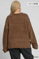 Curvy Fluffy Boucle Pullover Knit ~ Chocolate