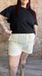 Curvy Soft Loose Fit  Shorts ~ Ivory