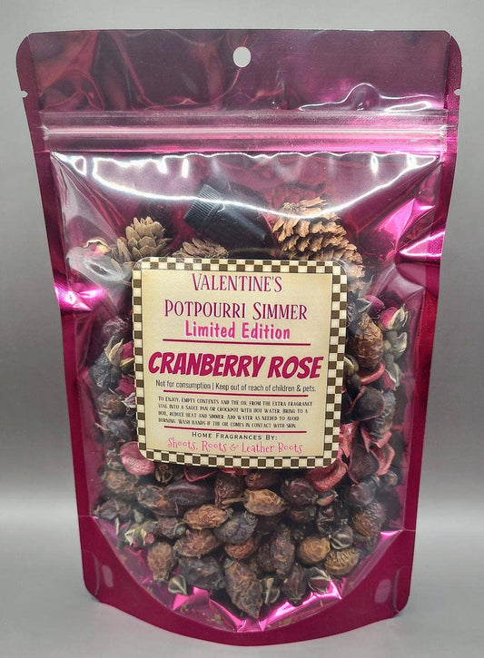 Valentine's Day Simmering Potpourri- Cranberry Rose 4 oz.