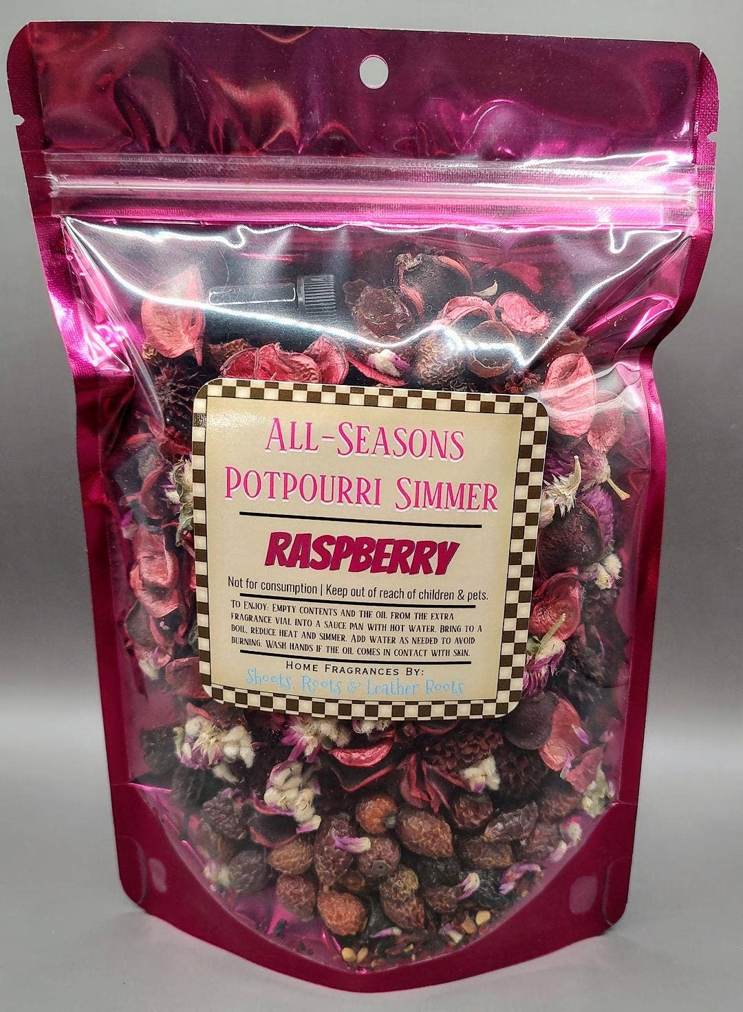 Simmering Potpourri- Raspberry. 4 oz. AMAZING!!