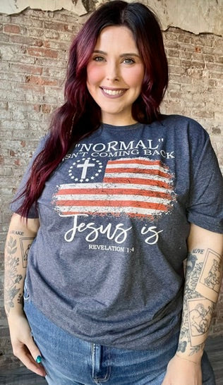 Curvy Normal Isn't Coming Back T-Shirt ~ Navy