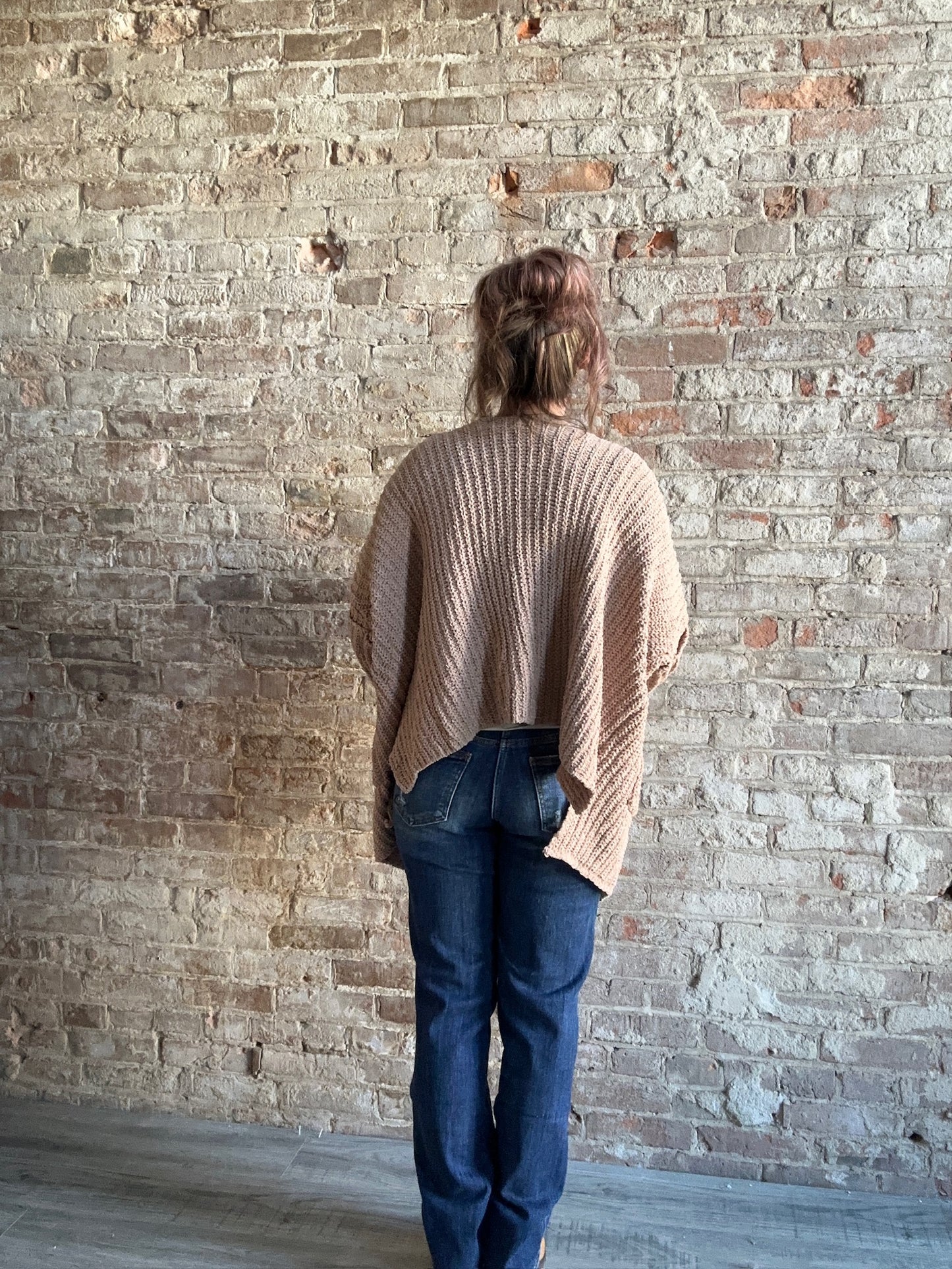 Sweet Oversized Simple Cardigan