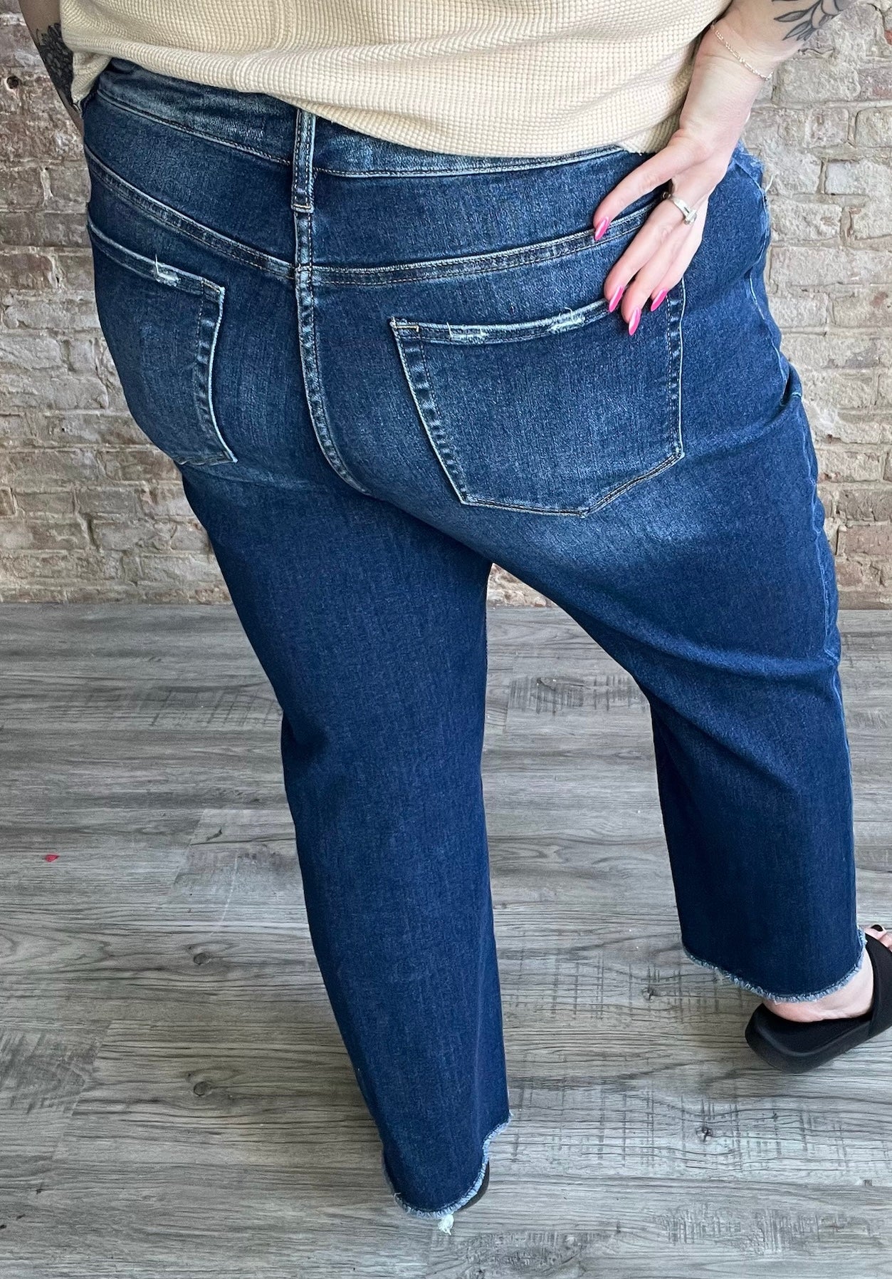 Curvy MICA High Rise Straight Leg Jeans