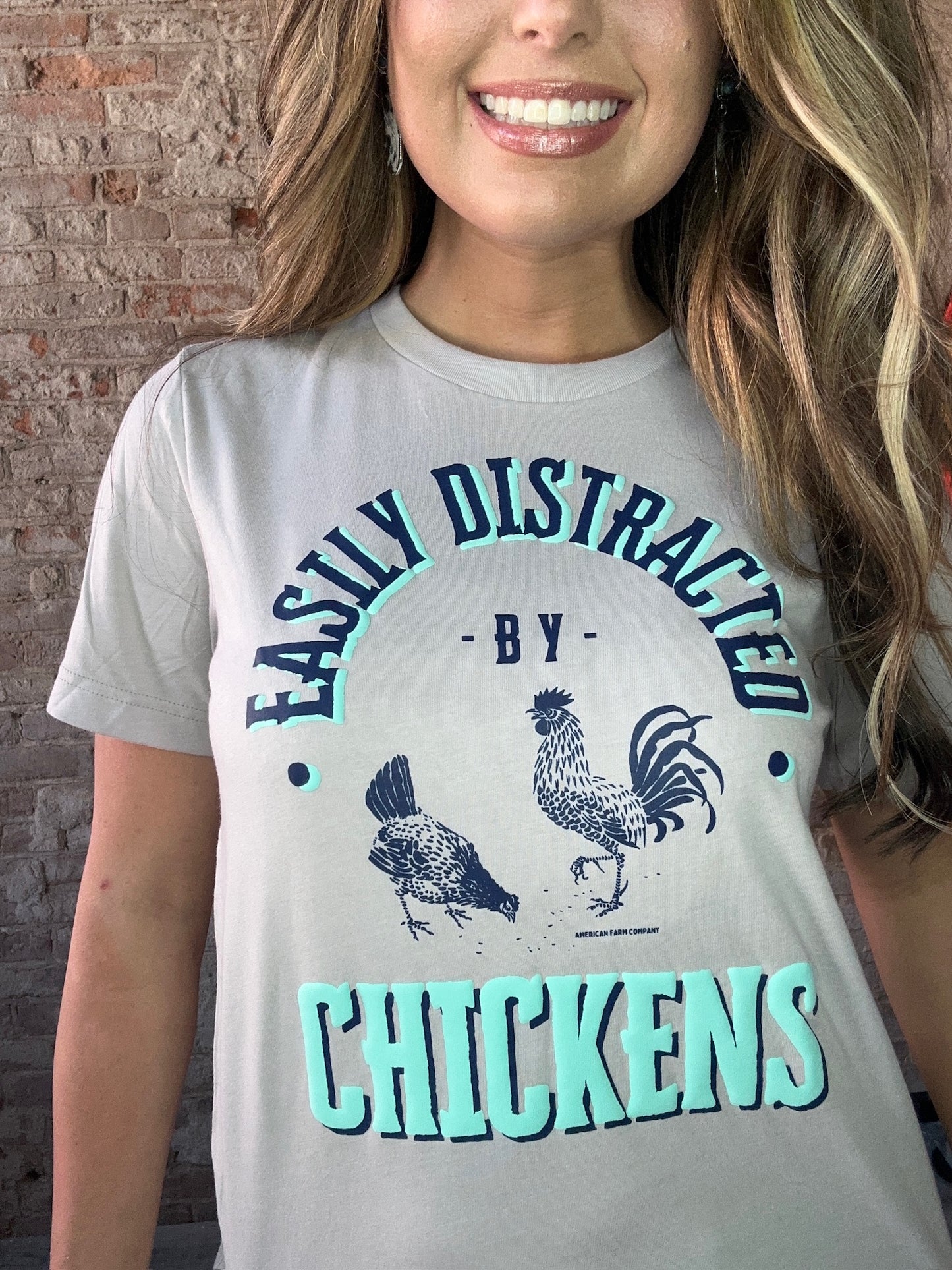 Easily Distracted By Chickens Tee