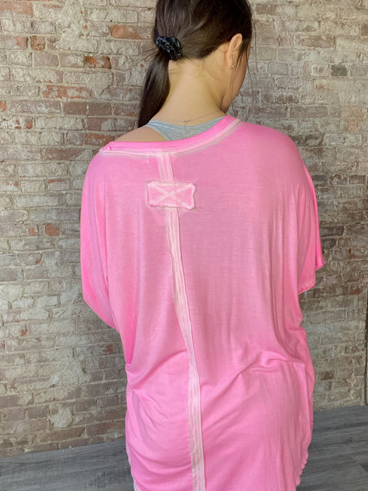 Sleek and Soft Top - Hot Pink