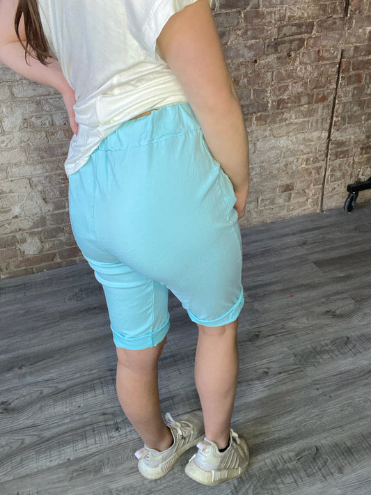 SORTA SWEET Magic Shorts ~ Aqua