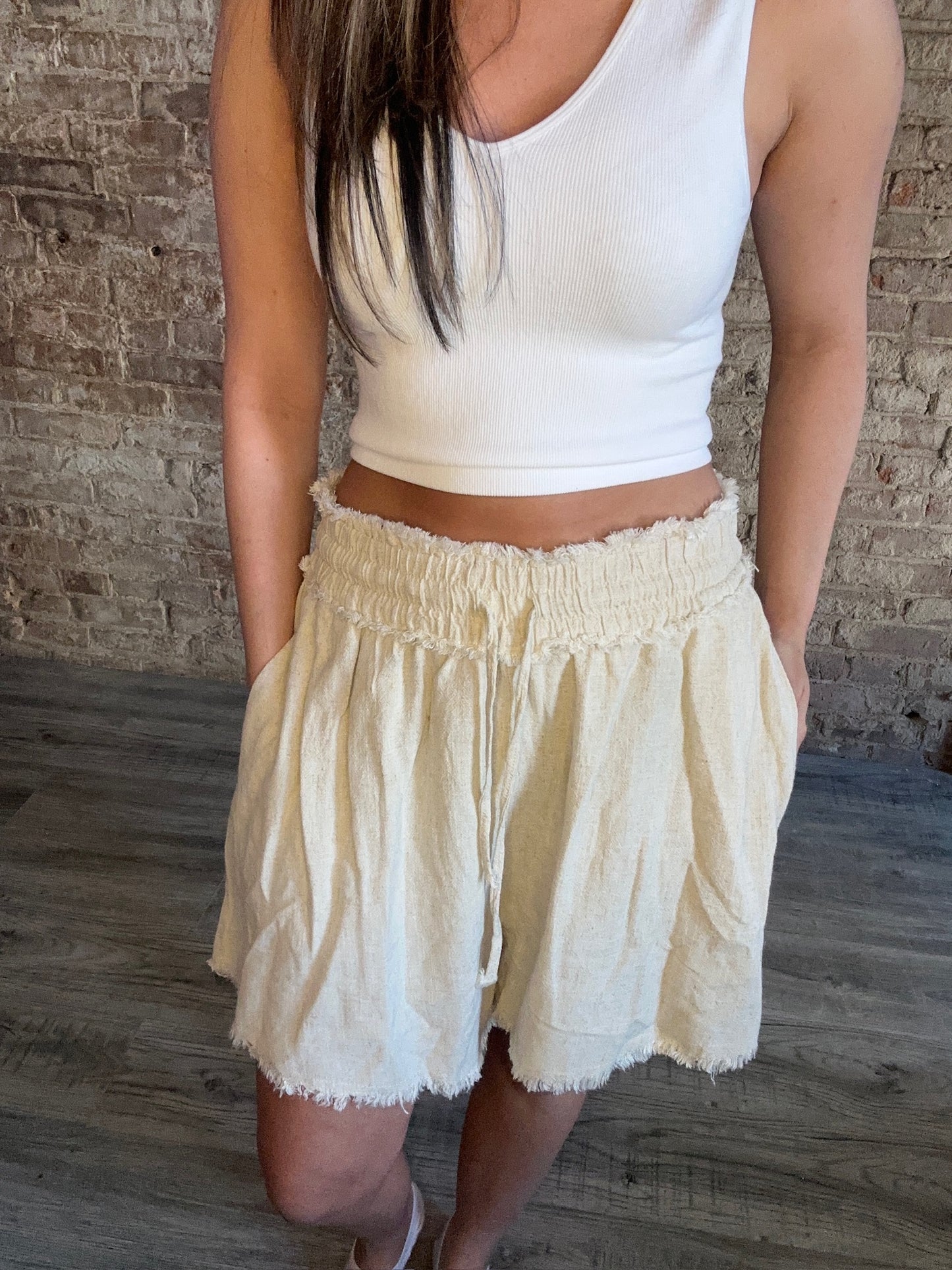 Sweet Comfy Shorts ~ Natural