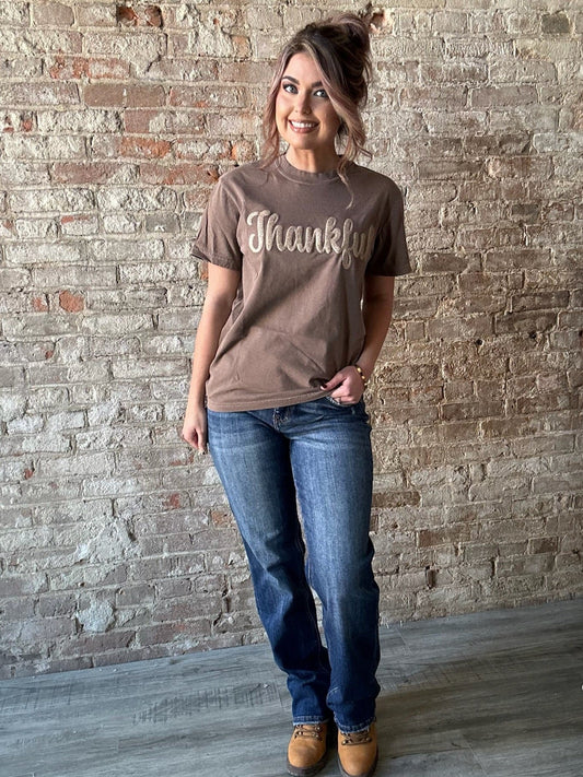 Thankful Puff Print Tee