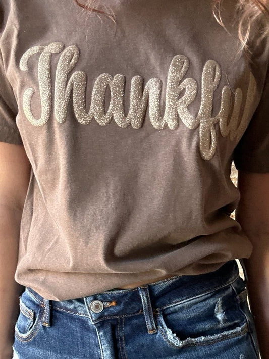 Thankful Puff Print Tee