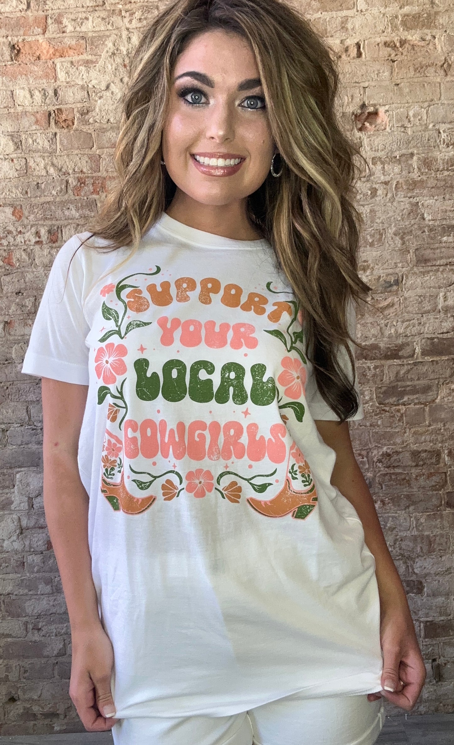 Sweet Support Your Local Cowgirls Tee