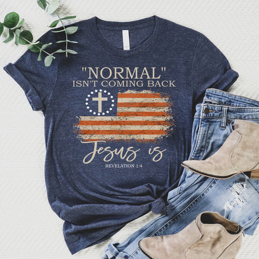 Curvy Normal Isn't Coming Back T-Shirt ~ Navy