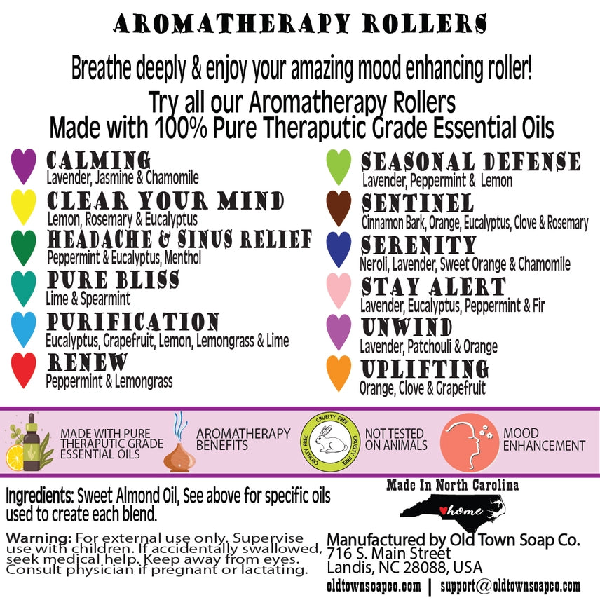 Aromatherapy Rollers ~ Seasonal Defense