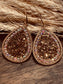 Sparkling Dangle Earrings ~ Gold