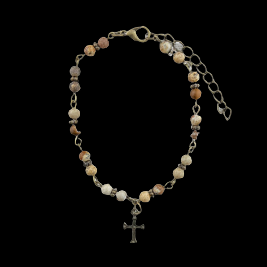 Natural Stone Faith Bracelet