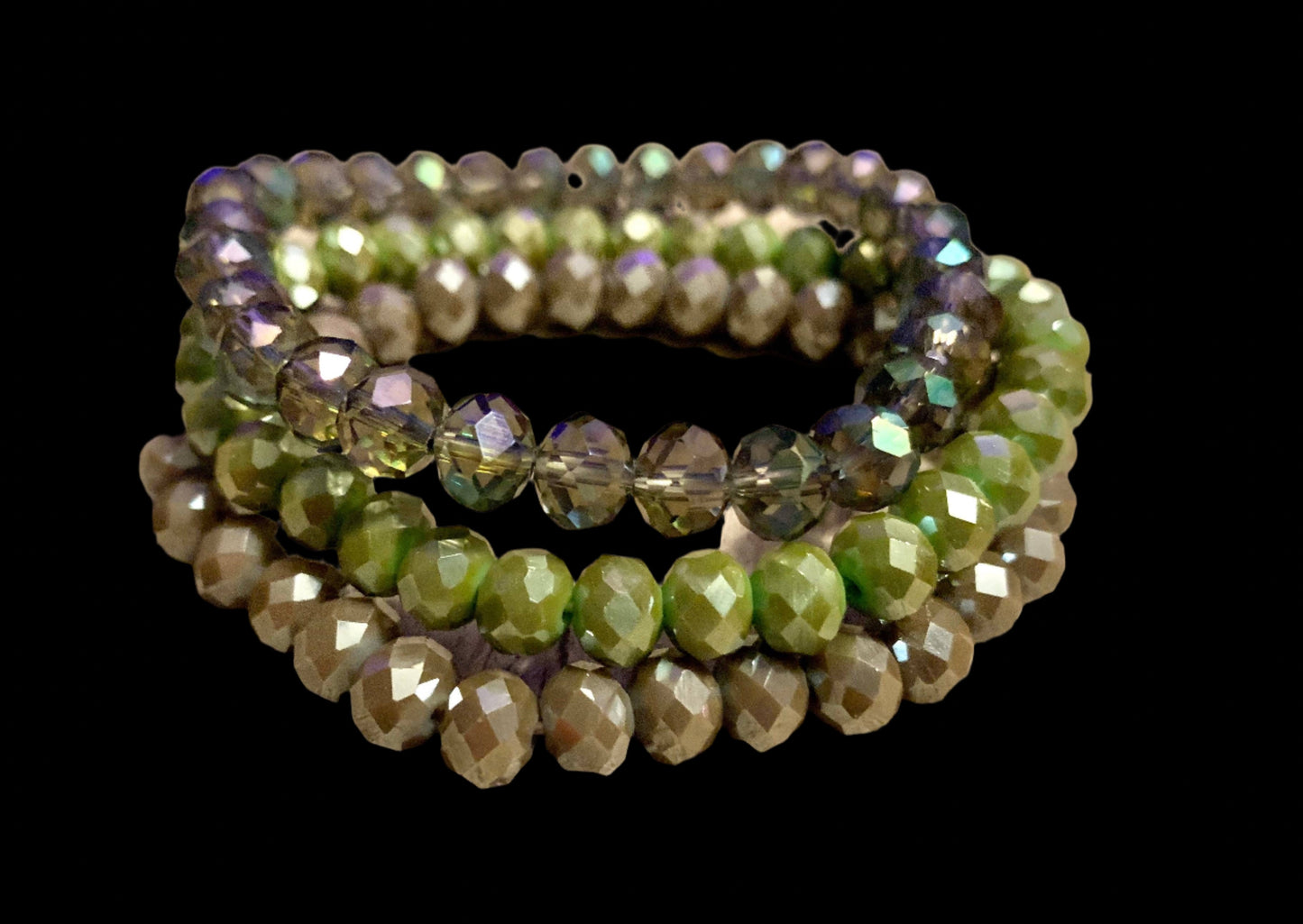 3pc Bracelet Set ~ Olive