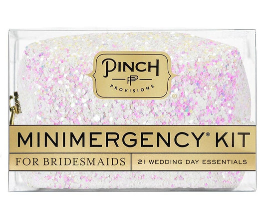 White Iridescent Minimergency Kit ~ Bridesmaids